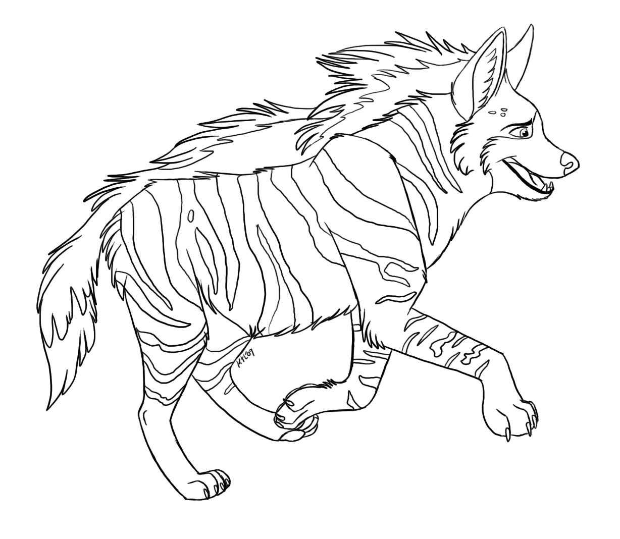 Striped_Hyena_Line_Art_by_Greykitty.png